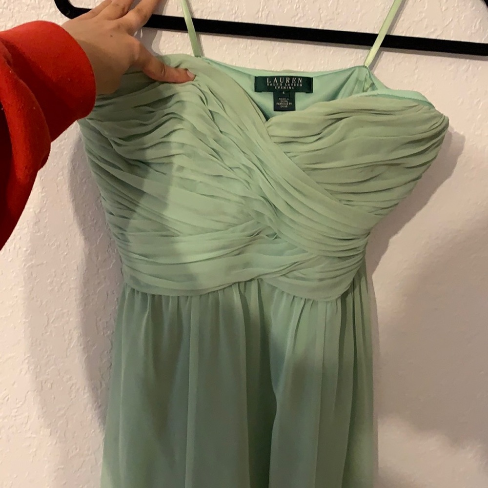 mint green PROM DRESS - Ralph Lauren